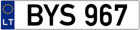 Truck License Plate